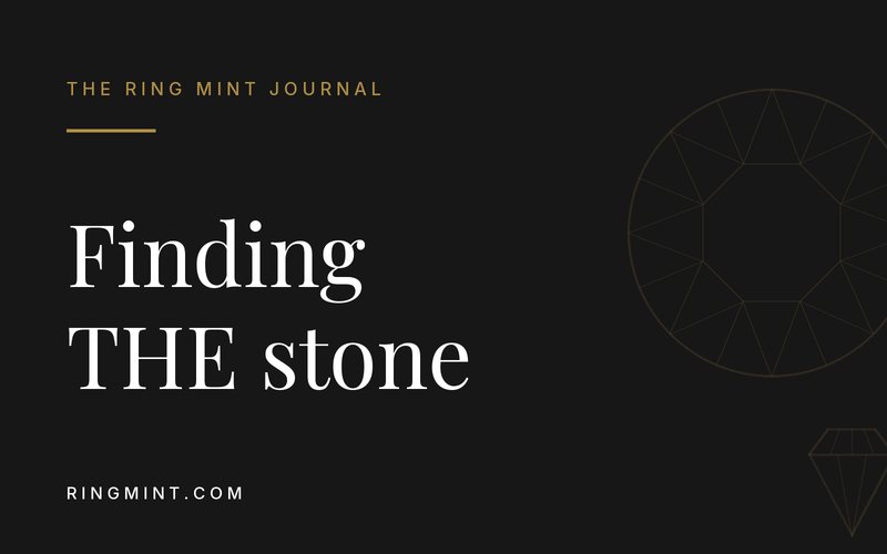 Custom Gemstone Sourcing for Your Ring on a cream Ring Mint Journal card